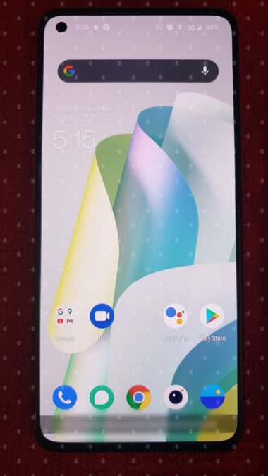 OnePlus 9 5G hands on display 380x675 1 Exclusive On-hand image of OnePlus 9 spotted- reveals design and key specifications