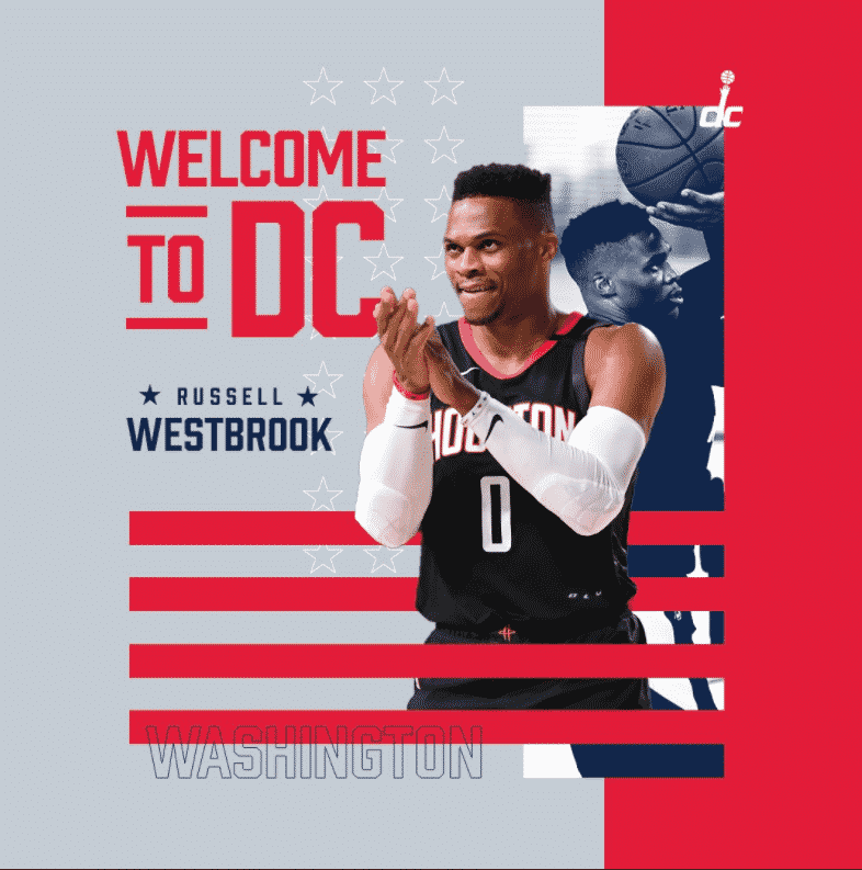 Washington Wizards welcome Russell Westbrook to their squad.