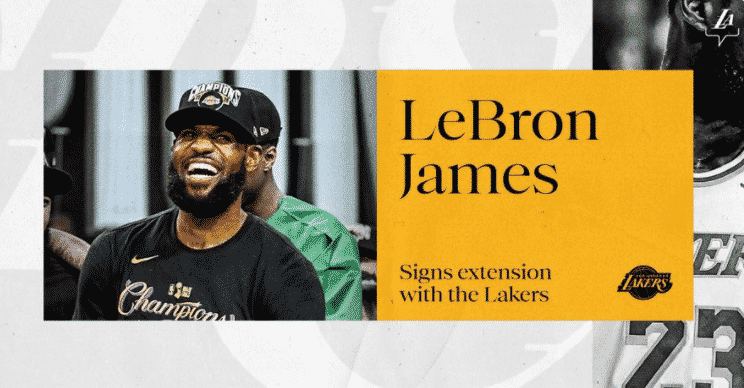 LeBron James signs a 2-year extension with Lakers for $85M