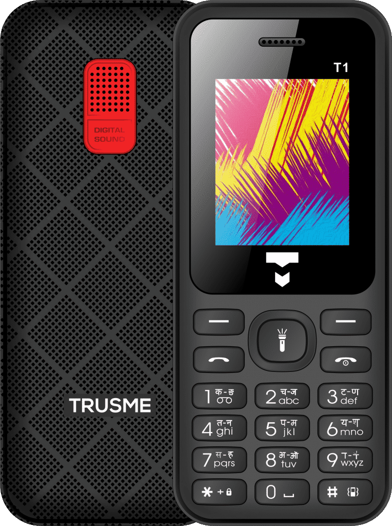 T1 Black Red Indian brand Trusme forays into the market with a wide range of feature phones