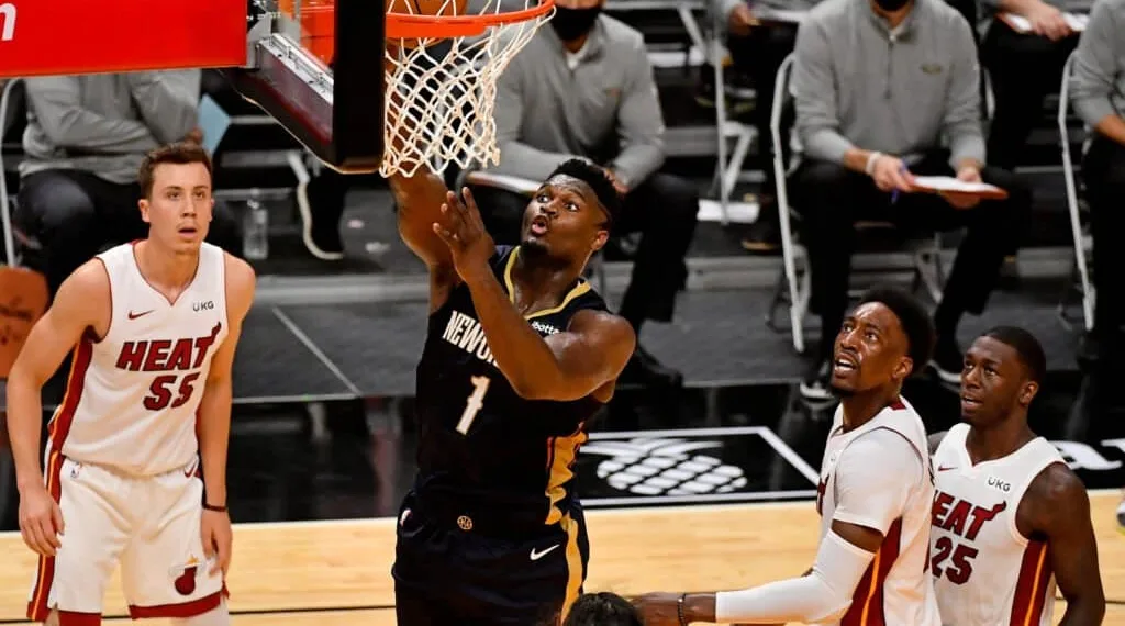 Zion Williamson had a double-double in his first preseason game of 2020.