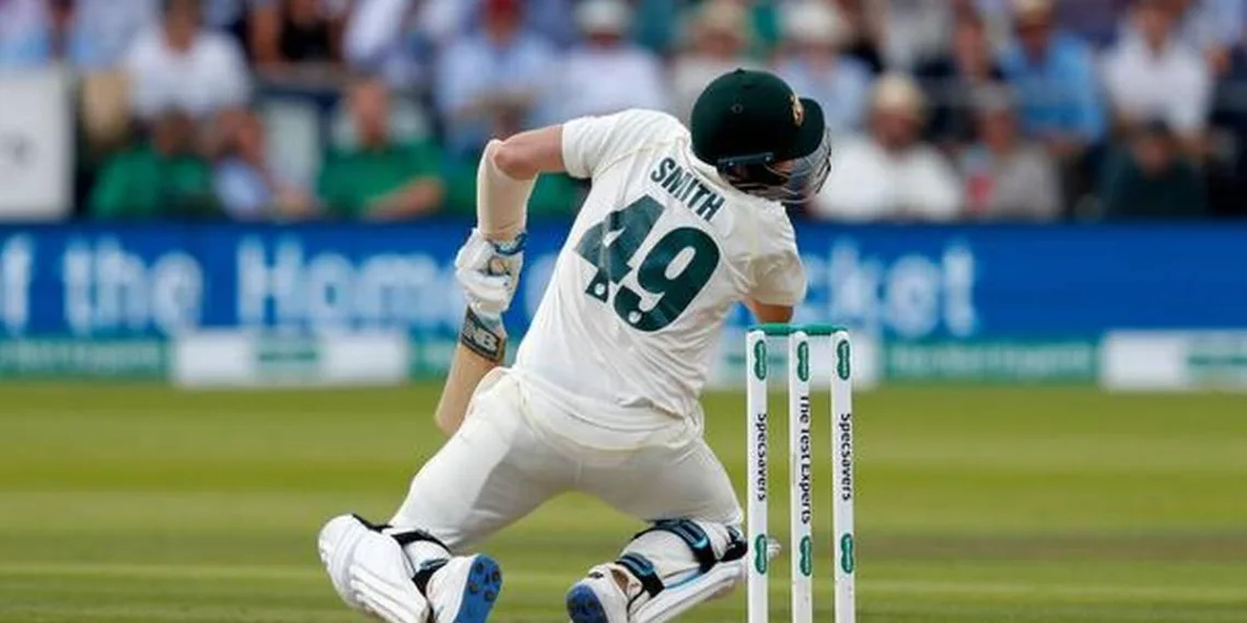 Steve Smuth getting hit from the ball.