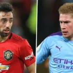 Bruno Fernandes vs Kevin De Bruyne in 2020-21 by the numbers