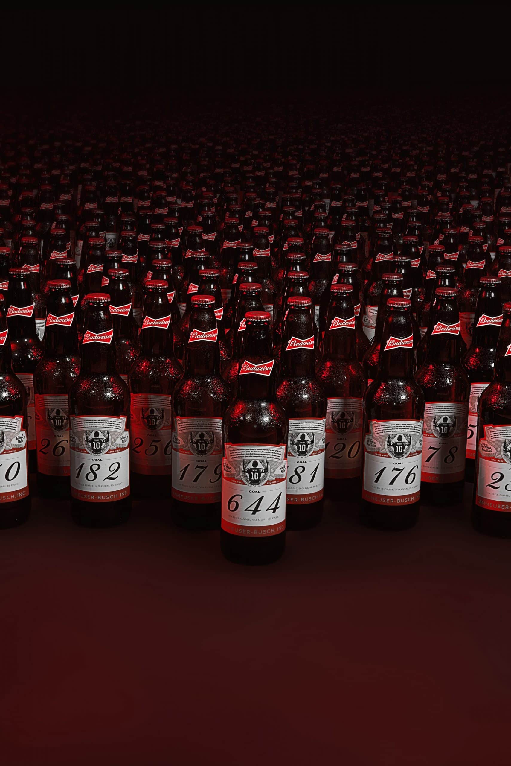 Budweiser celebrates Messi’s 644 goals by gifting Custom Beer bottles to every goalkeeper he scored against