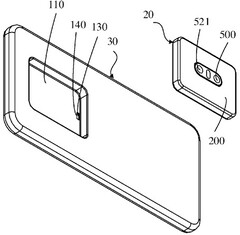 csm OPPO patent showing modular camera design 4c36bdc93e Oppo files a patent for a smartphone with a detachable camera module