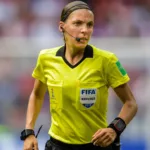 Stephanie Frappart becomes first woman to officiate a men’s international game at Wembley Stadium