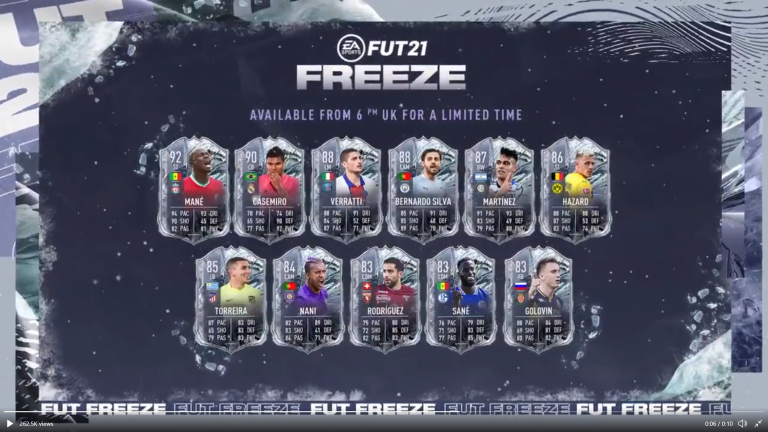FIFA 21: Here’s the list of all the players available in FUT Freeze