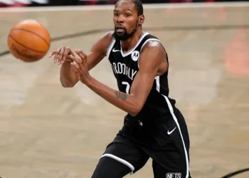 Kevin Durant will be reassessed after the All-Star break.
Image Credits: KXAN Austin