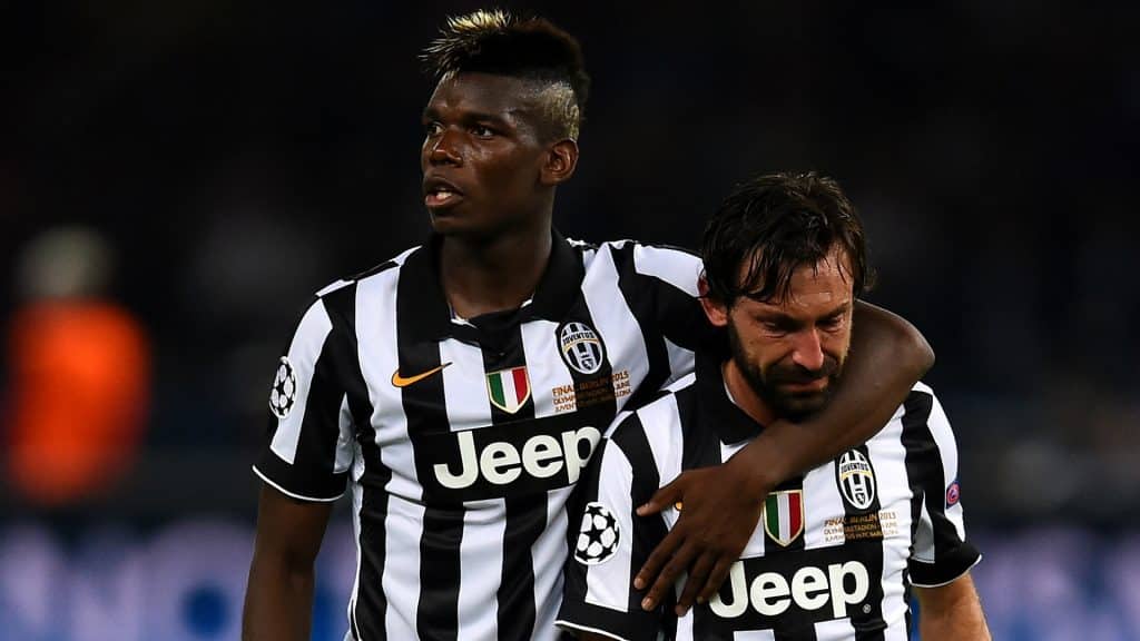 paul pogba andrea pirlo juventus v barcelona champions league final 2015 mafg5odjy3bu1a01z5rrm01s9 Pogba still set to leave United despite contract extension rumours
