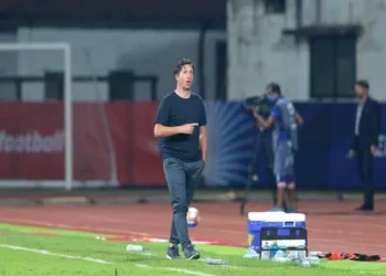 Robbie Fowler Head Coach of SC East Bengal during match 13 of the 7th season of the Hero Indian Super League between Mumbai City FC and SC East Bengal held at the GMC Stadium Bambolim, Goa, India on the 1st December 2020Photo by Vipin Pawar / Sportzpics for ISL