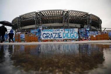 OFFICIAL: Napoli rename their stadium after Diego Maradona