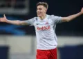 SOCCER - YL, RBS vs Derby GROEDIG,AUSTRIA,04.MAR.20 - SOCCER - UEFA Youth League, round of 16, Red Bull Salzburg vs Derby County. Image shows the rejoicing of Luka Sucic RBS. PUBLICATIONxINxGERxHUNxONLY GEPAxpictures/xMathiasxMandl