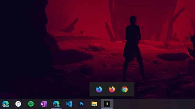 taskbar shortcuts final output Now you can group Your Taskbar Shortcuts on Windows 10, check out how