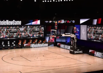 The NBA used virtual fans in the NBA bubble.