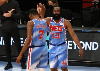 James Harden and Kevin Durant both had historic nights in the Nets' jersey.