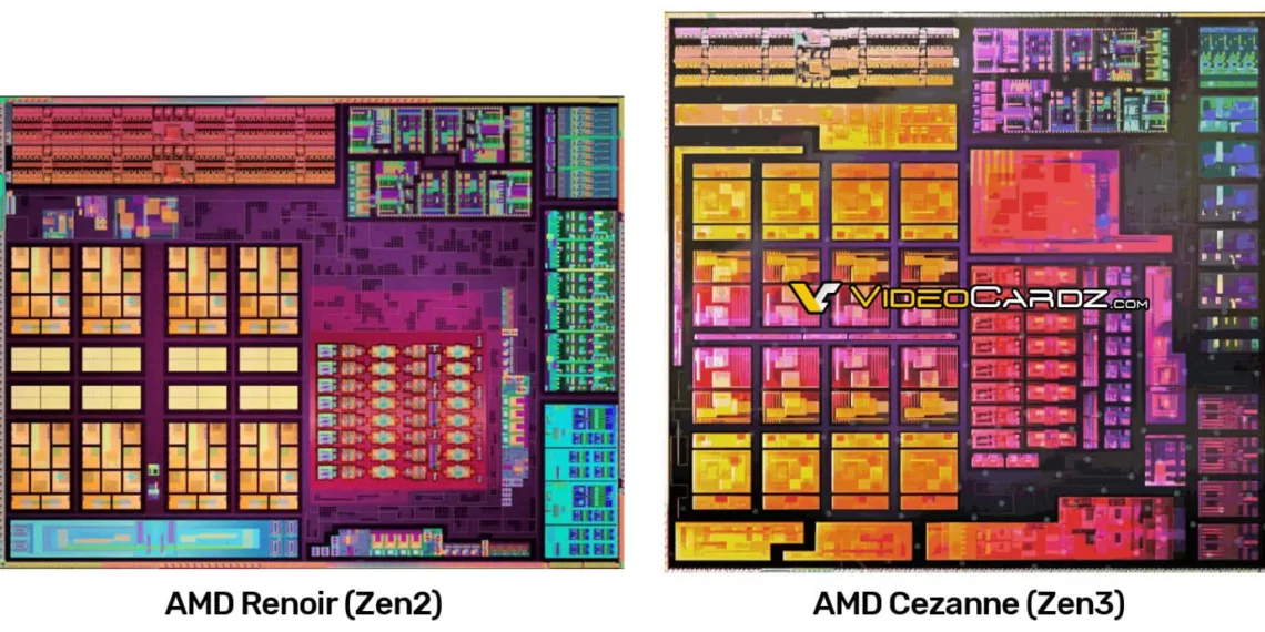 AMD Ryzen 5000 Cezanne APU die render leaked