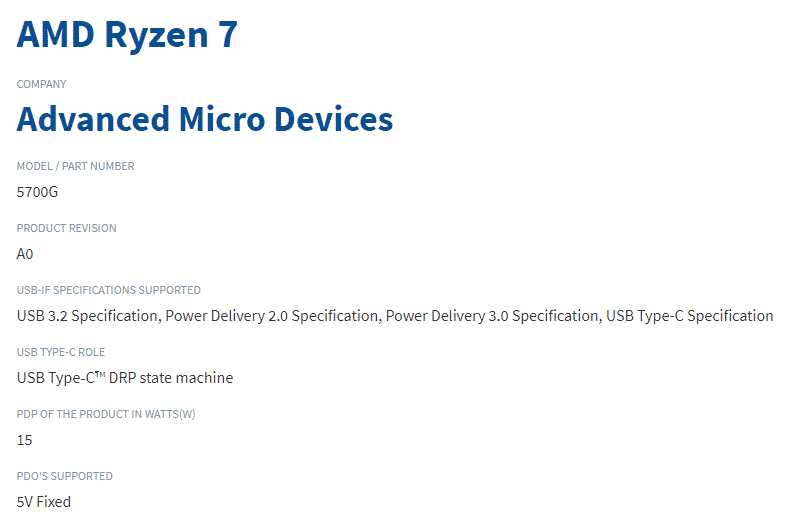 AMD Ryzen 7 5700G Cezanne APU based on Zen 3 spotted