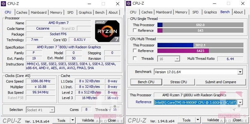 AMD Ryzen 7 5800U flagship U-series mobile APU spotted