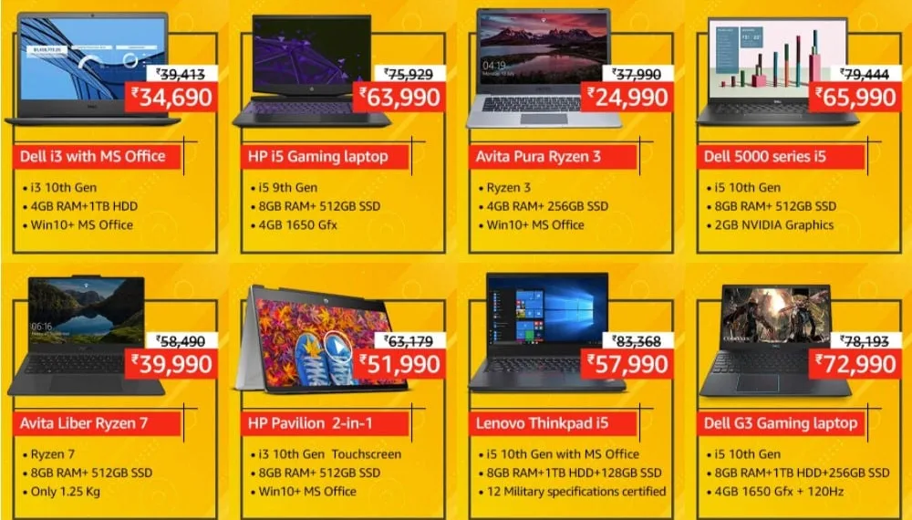 Amazon Mega Salary Days - Get up to Rs.30,000 off on Laptops in the New Year_TechnoSports.co.in