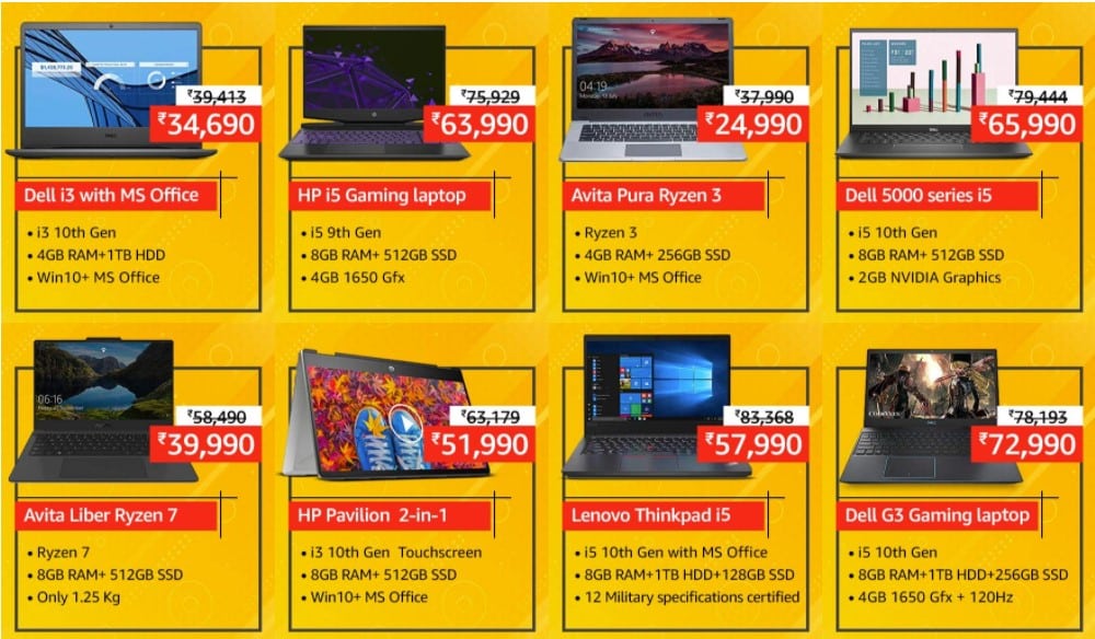 Amazon Mega Salary Days - Get up to Rs.30,000 off on Laptops in the New Year_TechnoSports.co.in