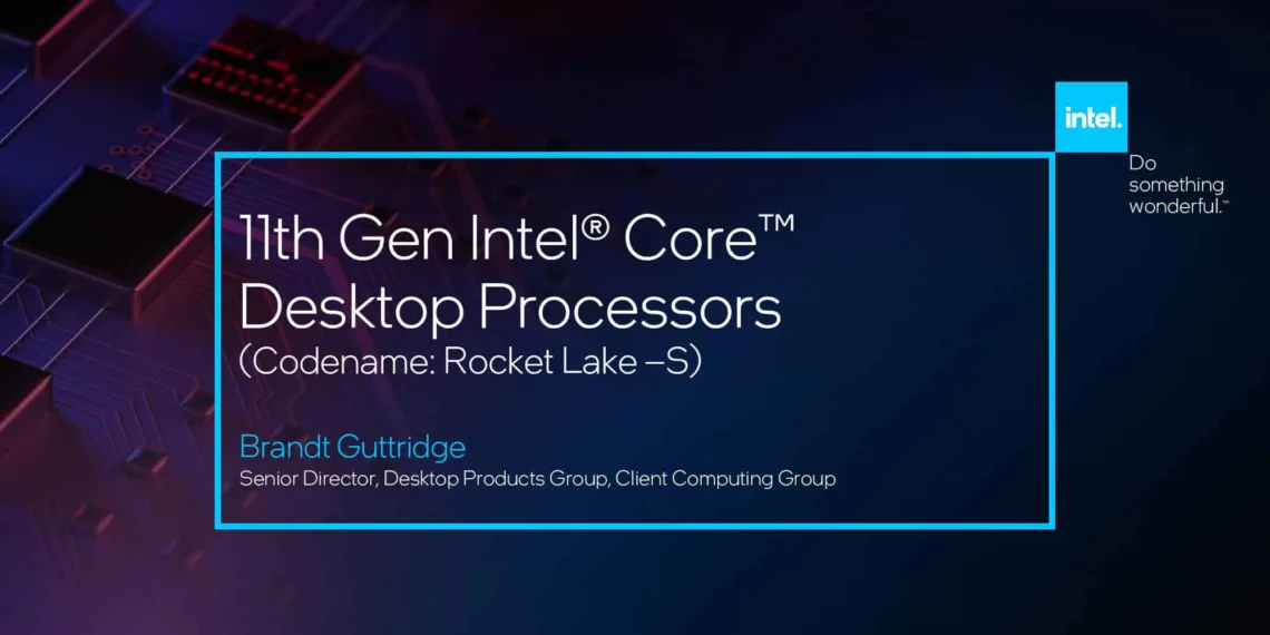 Intel showcases the Core i9-11900K at CES 2021