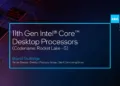 Intel showcases the Core i9-11900K at CES 2021