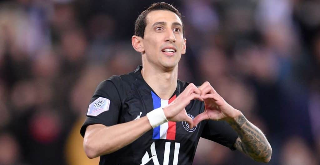 Desktop 1920 UK L1 PSG Di Maria heart black shirt Top 5 players with most assists in Europe's top 5 leagues in 2020