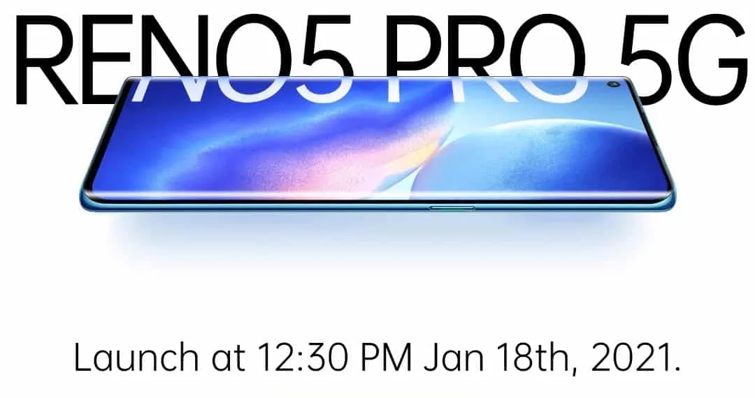 Oppo Reno5 Pro 5G is launching in India on January 18