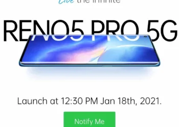 Oppo Reno5 Pro 5G is launching in India on January 18