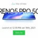 Oppo Reno5 Pro 5G is launching in India on January 18