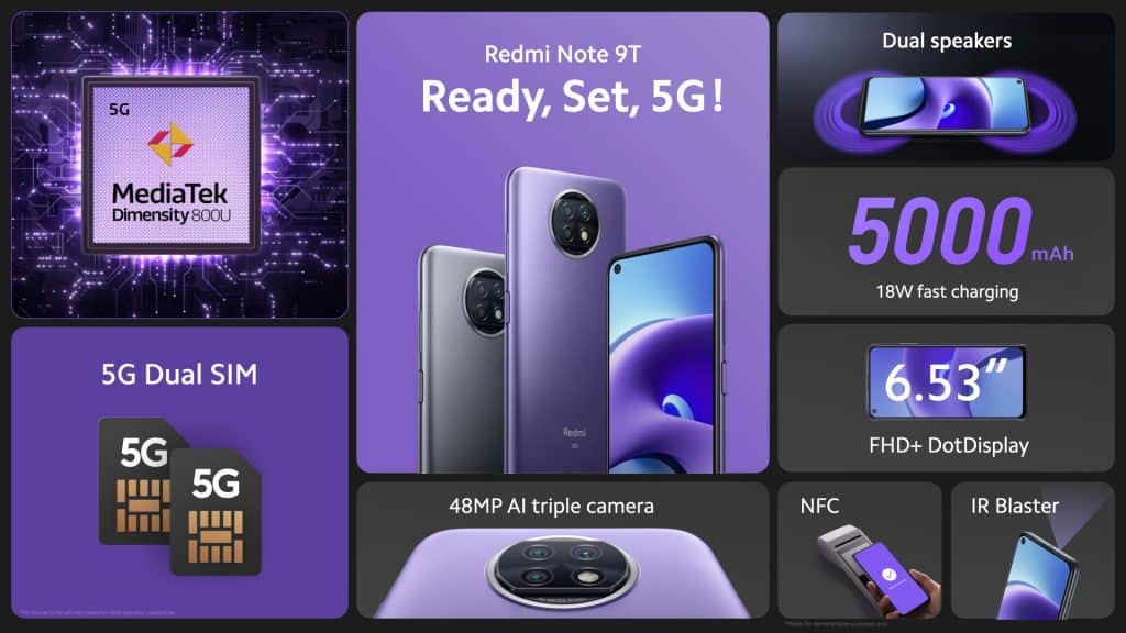 ErNb6d3UYAA8ysO Redmi Note 9T 5G and Redmi 9T (with NFC) finally launched in global markets
