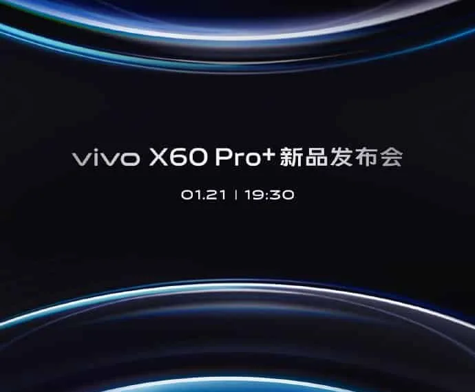 Vivo X60 Pro+ launching on January 21