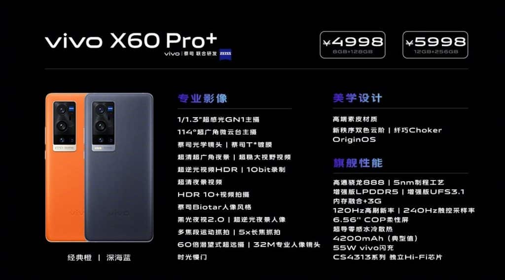 EsQX7XfXAAEMWRB Vivo X60 Pro+ launched with Snapdragon 888 starting from ¥4998