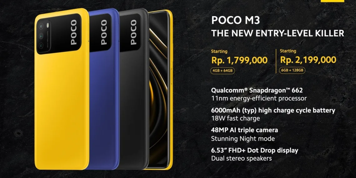 Poco M3 goes official in Indonesia at $129