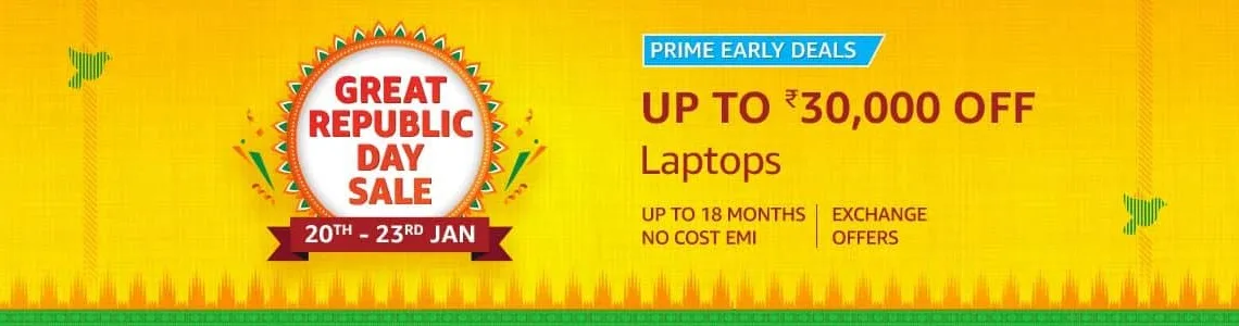 Best deals on Laptops on Amazon Great Republic Day Sale