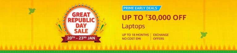 Best deals on Laptops on Amazon Great Republic Day Sale