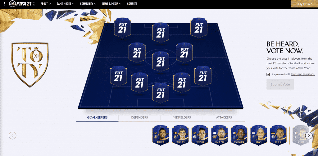 Screenshot 41 FIFA 21: Team Of The Year voting has begun, chose your dream TOTY XI now!