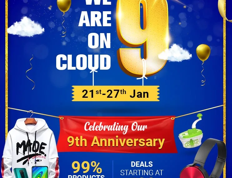 ShopClues celebrates 9th anniversary with ‘We are on Cloud 9’ sale from January 21- 27, 2021