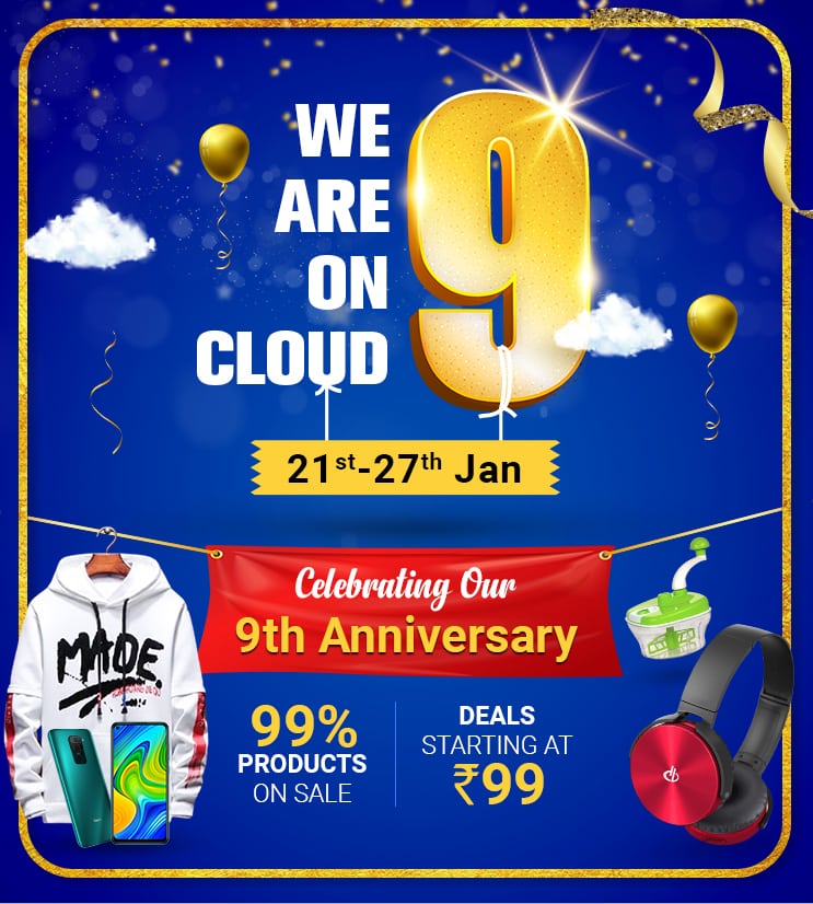 ShopClues celebrates 9th anniversary with ‘We are on Cloud 9’ sale from January 21- 27, 2021