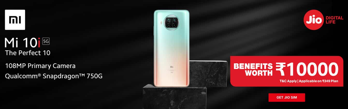 Reliance Jio brings new Xiaomi Mi 10i Cashback Offer