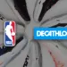 Logos of the NBA and Decathlon.