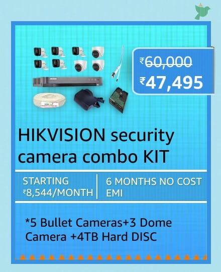 hikvision 1 Top Security Camera deals on Amazon's Great Indian Festival