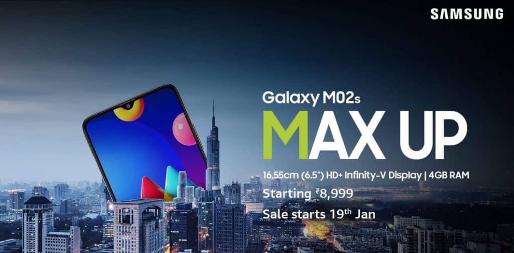 image 20 Samsung Galaxy M02s sale starts on January 19 in India