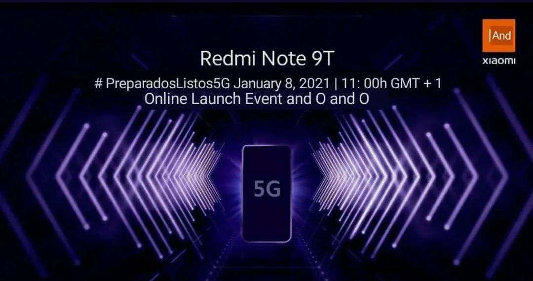 Redmi Note 9T 5G global launch scheduled on January 8