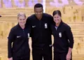 Natalie Sago and Jenna Schroeder have made NBA history as the first female referees to work on the same court.