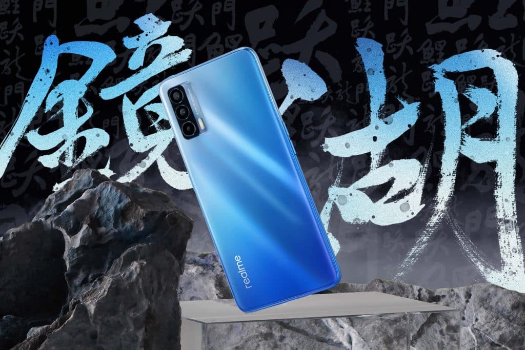 realme V15 5G Lake Blue Featured List of smartphones powered by MediaTek Dimensity 800U SoC