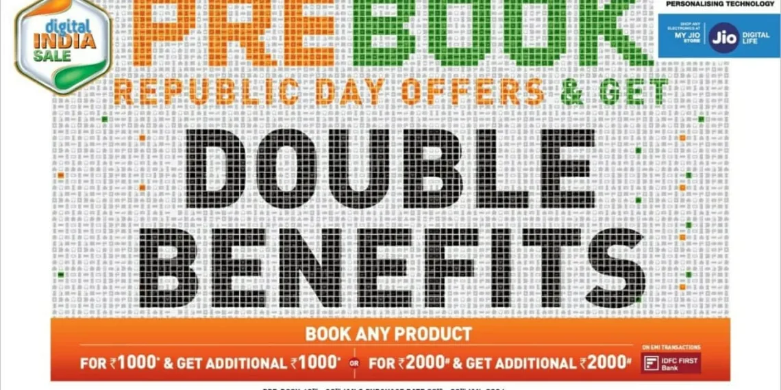 Reliance Digital offers bigger on pre-booking for Republic Day Digital India Sale