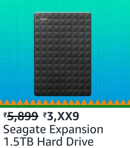 seagate 1.5tb Top deals on External Hard Drives coming on Amazon's Great Republic Day Sale