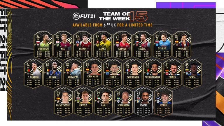 FIFA 21: Here’s the FUT 21 Team of the Week 15 (TOTW 15)