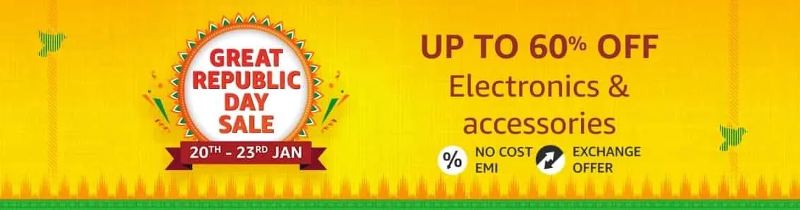 Best Electronic & Accessories deals revealed for Amazon Great Republic Day Sale